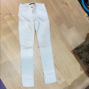 J Brand White Skinny Jean